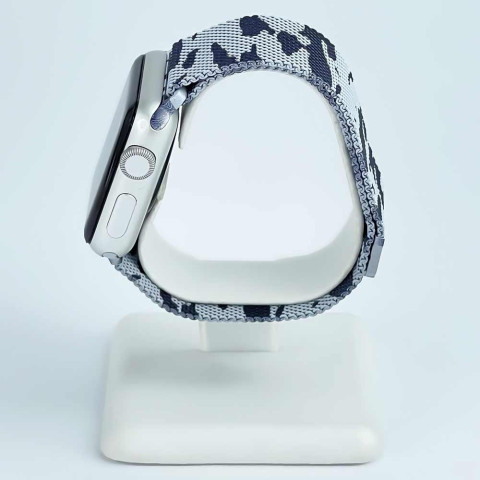 Ремешок для Apple watch 38/40/41mm Milanese Loop Band Military Gray Black